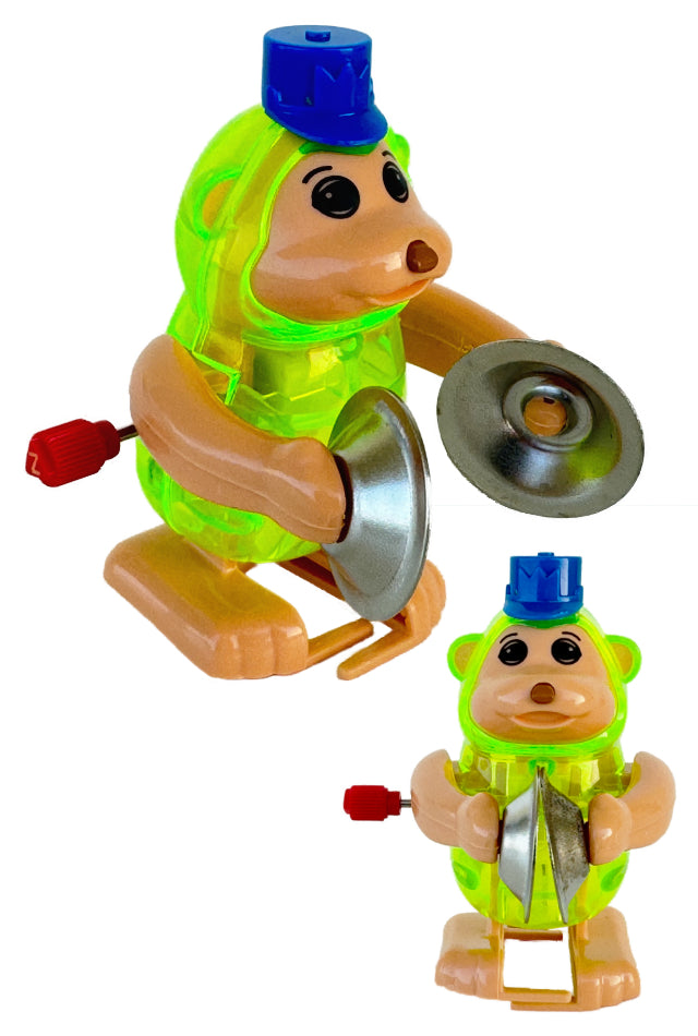 Monkey Plays Cymbals Windup Toy Tucker Green Z Wind Ups Pop Top Toys