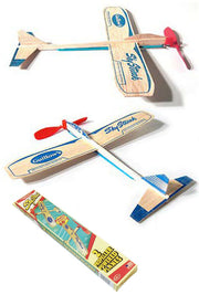 Sky Streak Wind Up Balsa Wood Plane | poptoptoys.