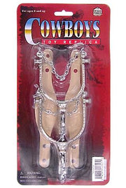 Cowboy Silver Spurs Western Set of 2 | poptoptoys.