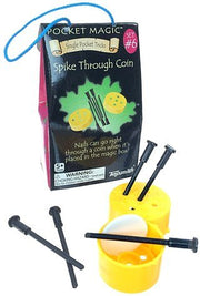 Spike Thru Coin Pocket Magic Trick | poptoptoys.
