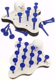 Melting Snowman Wooden Peg Game | poptoptoys.
