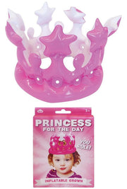 Princess for the Day Pink Inflatable Crown | poptoptoys.