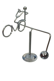 Revolving Bicycle Silver Balancing Mini | poptoptoys.