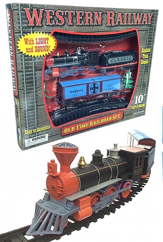 Western Railway Train Set Electric Real Sounds with Headlight