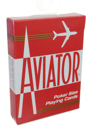 Aviator Playing Cards Red Poker Size 1929 | poptoptoys.