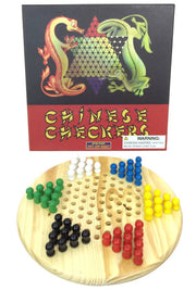 Chinese Checkers Wooden Round Game Set | poptoptoys.