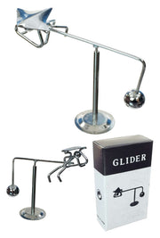 Hang Glider Silver Balancing Mini Sculpture | poptoptoys.
