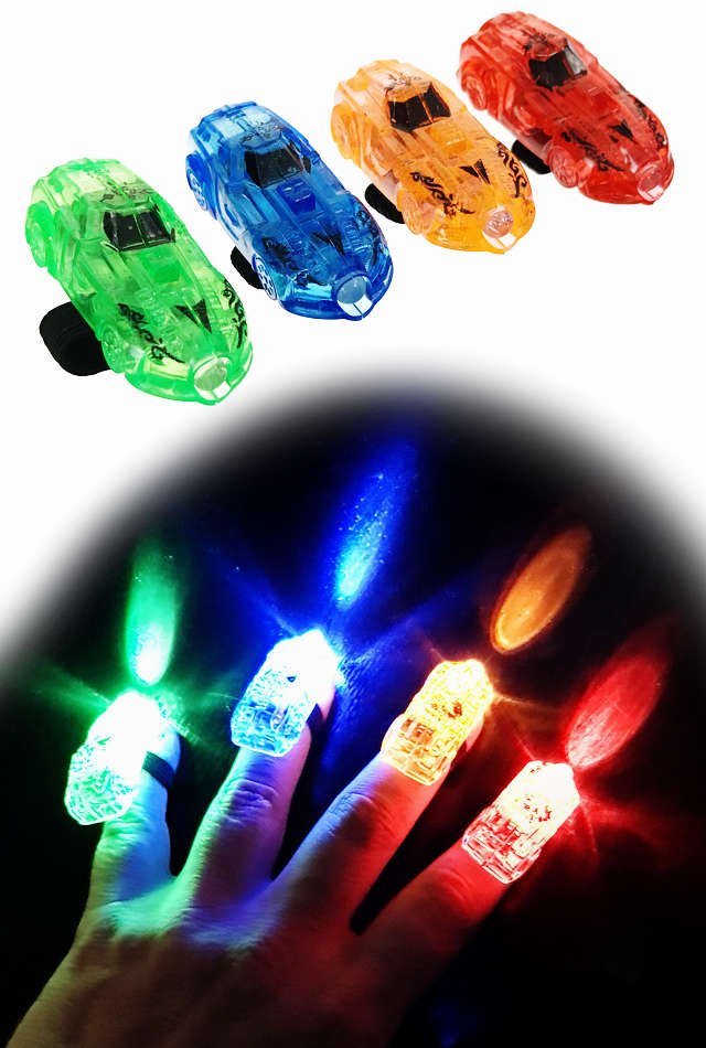 Finger Racers 4 Color Lights : LED Fingers : Batteries Included – Pop Top  Toys