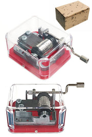 Wonderful World Music Box Silver Red Gift | poptoptoys.