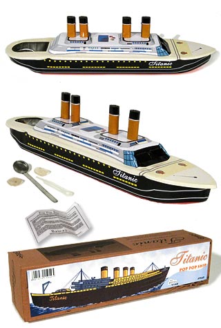 Titanic Toy Boat : Large Steamship : Pop Pop Putt Putt Candle – Pop Top Toys