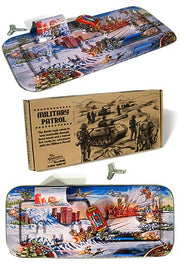 Military Patrol Playset Classic Tin 1950 | poptoptoys.