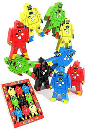Wood Stacking Robots Bill Ding Classic | poptoptoys.