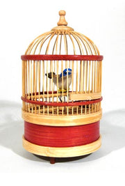 Singing Bird in Cage Wind Up Original | poptoptoys.