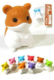 Hamster Eraser Japanese Mini Puzzle Iwako 1 Piece, Assorted Colors | poptoptoys.