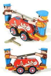 Railway Truck Two Men Train Hand Car | poptoptoys.