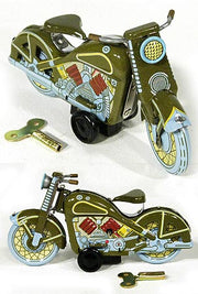 Harley Motorcycle 1958 Green Classic | poptoptoys.