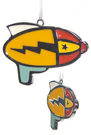 RayGun Ornament Metal Lightning | poptoptoys.