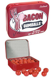 Bacon Gumballs Bubble Gum in Tin | poptoptoys.