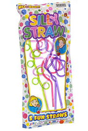 Silly Straws Drinking Colors Party Set of 5 | poptoptoys.