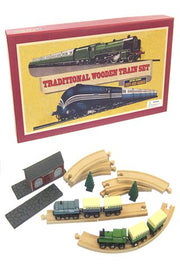 Traditional Wooden Train English Set | poptoptoys.