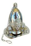 Rocket Tea Infuser Shiny Silver Steel