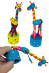 Giraffe Thumb Puppet Wooden Toy Bright Colors