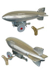 Zeppelin Tin Toy Chrome Metal Windup Berlin