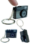 Retro Digital Camera Keyring Black 1999 Flash Sounds