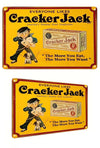 Cracker Jack Tin Sign : Retro Candy Snack : 1896 USA Original