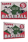 Topps Baseball Tin Sign : Retro Diamond : 1951 USA Original