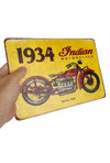 Indian Motorcycle Metal Sign : 1934 Series 402