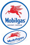 Mobilgas Pegasus Sign : Metal Circle : Red Flying Horse