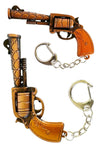 Bronze Revolver Keychain : Fortnite Gun Game Shooter