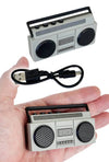 Boom Box Worlds Smallest Retro Speaker : Bluetooth Recharge