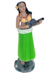 Hula Girl Aloha Dashboard Dancer Green Skirt