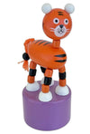 Safari Tiger Wooden Thumb Puppet Toy
