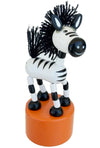 Safari Zebra Wooden Thumb Puppet Toy