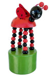 Lady Bug Wooden Thumb Puppet Happy Bug Toy