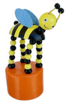 Honey Bee Wooden Thumb Puppet Happy Bug Toy