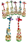Tall Giraffe Wooden Thumb Puppet Toy