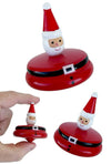 One Santa Wooden Top : Vintage Christmas : Spinning Toy NEW