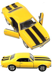 Chevy Camaro 1967 Z28 Yellow Toy Car | poptoptoys.