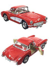 Corvette Toy Car 1957 Red Metal | poptoptoys.