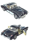 Corvette Toy Car 1957 Black Metal | poptoptoys.