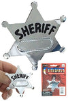 Western Sheriff Badge Silver Star | poptoptoys.