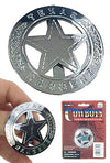 Texas Ranger Badge Circle Silver Star | poptoptoys.