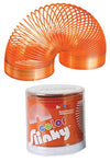 Color Slinky Orange Metal Spring Toy | poptoptoys.