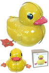 Yellow Ducky Spinning Wind Up Tin Toy | poptoptoys.