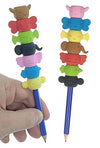 Totem Pole Erasers Set on Pencil | poptoptoys.