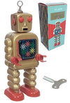 High Wheel Robot Gold Tin Toy Special | poptoptoys.